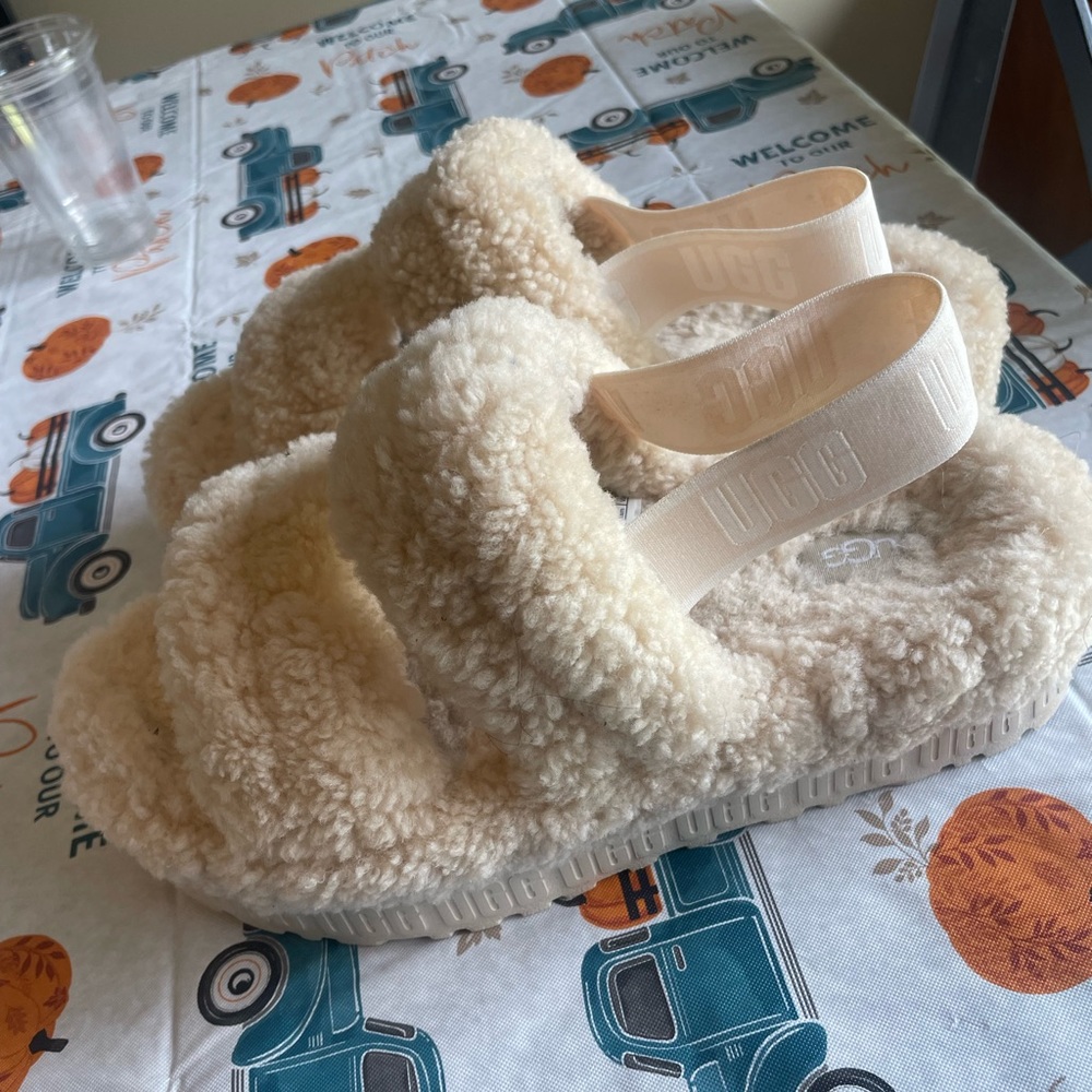 Fuzzy UGG slippers